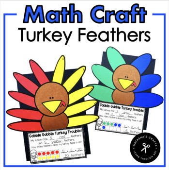 Preview of Turkey Feathers Ten Frame Addition Craft