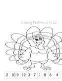 Turkey Feathers-Counting to 12