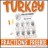 Turkey Fractions for Kids FREEBIE!