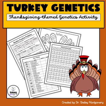Preview of Turkey Genetics Thanksgiving Activity | No Prep