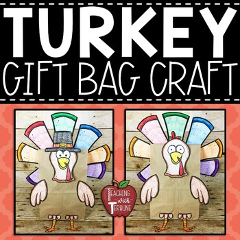 Preview of Turkey Gift Bag Craft - Brown Paper Sack Craft