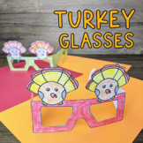 Turkey Glasses Thanksgiving Craft