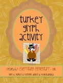 Turkey Glyph Activity (Thanksgiving Math & Language Arts Poetry)