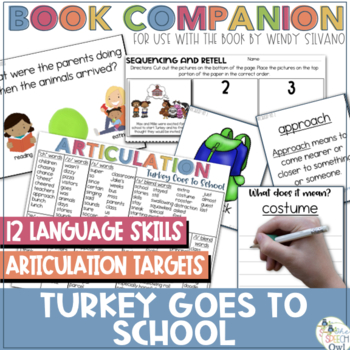 Preview of Turkey Goes To School Book Companion for Language and Articulation