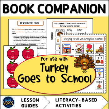 Preview of Book Companion for Use with Turkey Goes to School Speech and Language Therapy