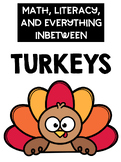 Turkey Hands on Packet for Older Toddlers and Preschoolers