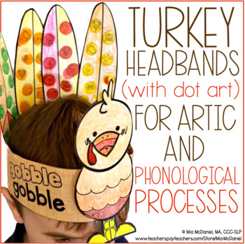 Preview of Turkey Headbands for Articulation & Phonological Processes