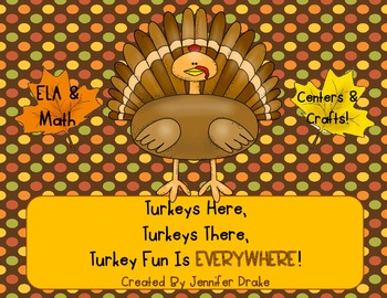 Preview of Turkey Here, Turkey There, Turkey Fun Is Everywhere! ~Thanksgiving Fun!