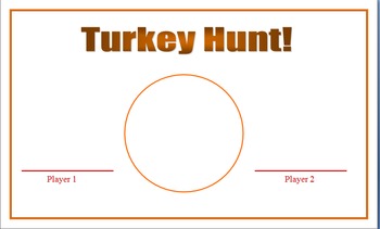 Preview of Turkey Hunt Game - Greater than, less than or equal to