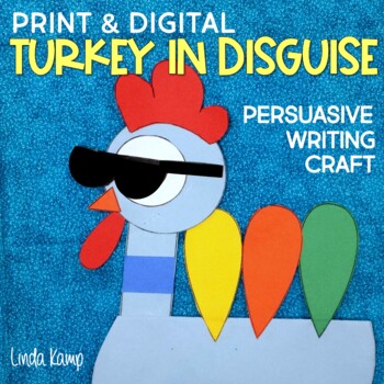 Preview of Turkey In Disguise Pigeon Thanksgiving Writing Craft | Print & Digital