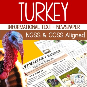 Preview of Turkey Informational Text - Traits -  NGSS & CCSS Aligned