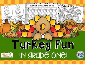Preview of Thanksgiving Turkey ELA and Math (Thanksgiving Activities)