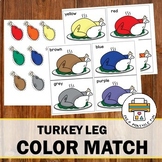 Preschool Turkey Color Matching Activity