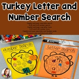 Turkey Letter and Number Search-Fall