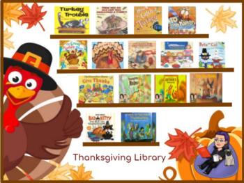 Preview of Turkey Library, Mindfulness Exercise, Drawing & Crafts, Brain Breaks Rooms