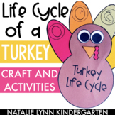 Turkey Life Cycle Craft, Worksheets, and Emergent Reader