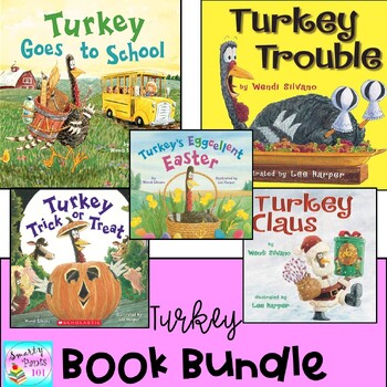 Preview of Turkey Literacy Books and Activities - Printables MEGA BUNDLE 