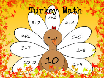 Preview of Turkey Math Activities - Finding Number Combinations