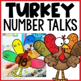 Turkey Math Activity Number Talk #primarytreat