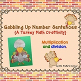 Turkey Math Craftivity: Multiplication and Division Number