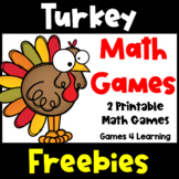 Free Fun Turkey Math Games for a Thanksgiving Math Activit