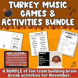 Turkey Music Games & Activities Bundle for Choir, Band, Orchestra