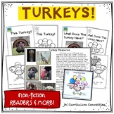 Turkey Nonfiction Beginning Readers for Guided Reading