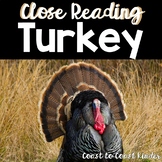 Turkey Nonfiction Close Read with Text Dependent Questions