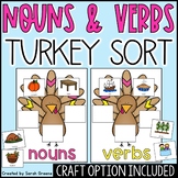 Thanksgiving Nouns & Verbs Sort