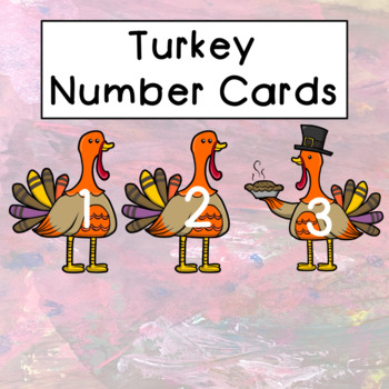 Preview of Turkey Number Cards