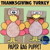 Turkey Paper Bag Puppet | Thanksgiving Craft Activity