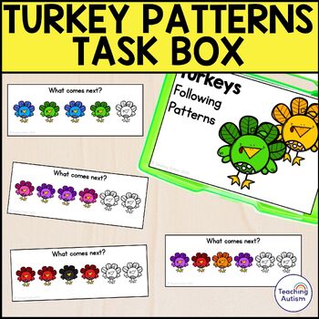 Matching and Patterns Task Boxes for Special Education or