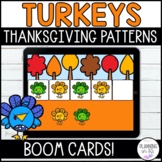 Turkey Patterns Digital Boom Cards™ for Thanksgiving
