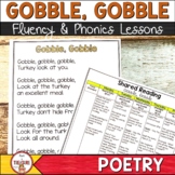 Turkey Poem of the Week with Phonics Lessons for Thanksgiv