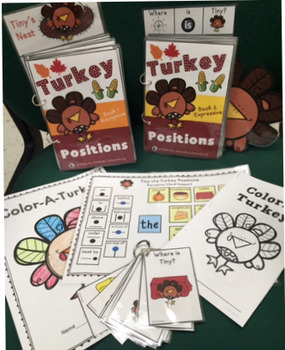Turkey Positional Vocabulary Unit! Speech Therapy Activities by Panda ...