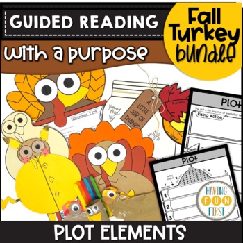 Preview of Turkey Reading Comprehension and Writing Activities Bundle