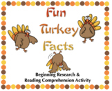 Turkey Research & Reading Comprehension - Editable