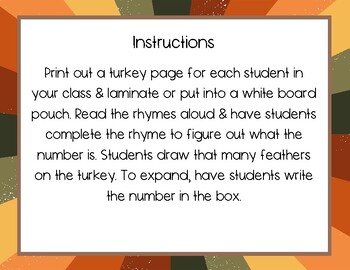 Preview of Turkey Rhymes & Counting