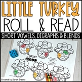Thanksgiving Roll and Read for CVC Words, Digraphs, and Blends