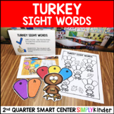 Turkey Sight Word Center