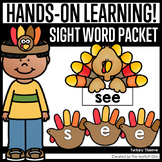 Turkey Sight Word Packet | Fall