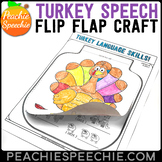Turkey Speech and Language Flip Flap Crafts