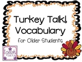 Turkey Talk Older Grades Vocabulary
