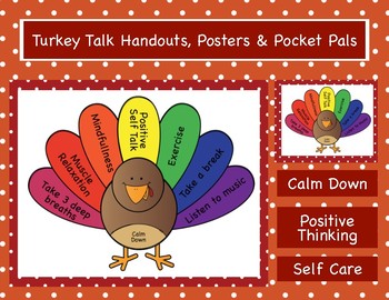 Preview of Turkey Talk for Teens & Adults:  Positive Thinking, Calm Down & Self Care Skills