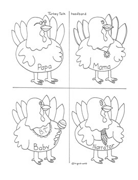 Preview of Turkey Talk -Thanksgiving Clipart and  A Reader's Theatre Play -