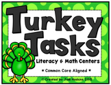 Turkey Tasks Literacy & Math Centers