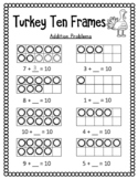 Turkey Ten Frames Addition and Subtraction | Ways to Make 