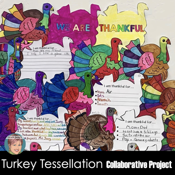 Preview of "I Am Thankful For" Thanksgiving Turkey Gratitude Writing & Craft Activity