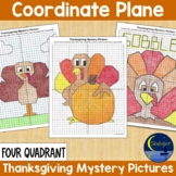 Thanksgiving Turkeys Coordinate Plane Mystery Graphing Pic