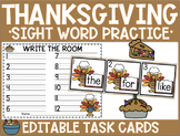 Turkey & Thanksgiving Theme | Sight Word Practice | Write 